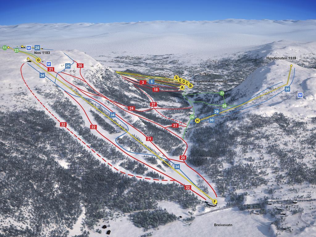 Hovden Hoyfjellsenter 호텔 외부 사진
